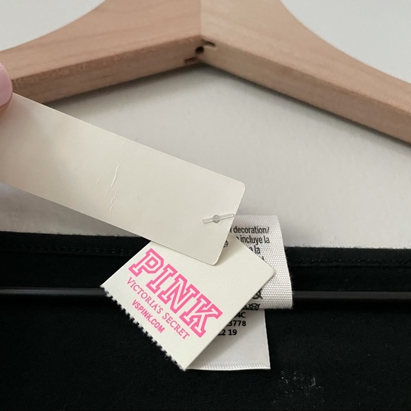 PINK Victoria’s Secret Black Daisy Print Long Sleeve Bodysuit - Picture 6 of 8